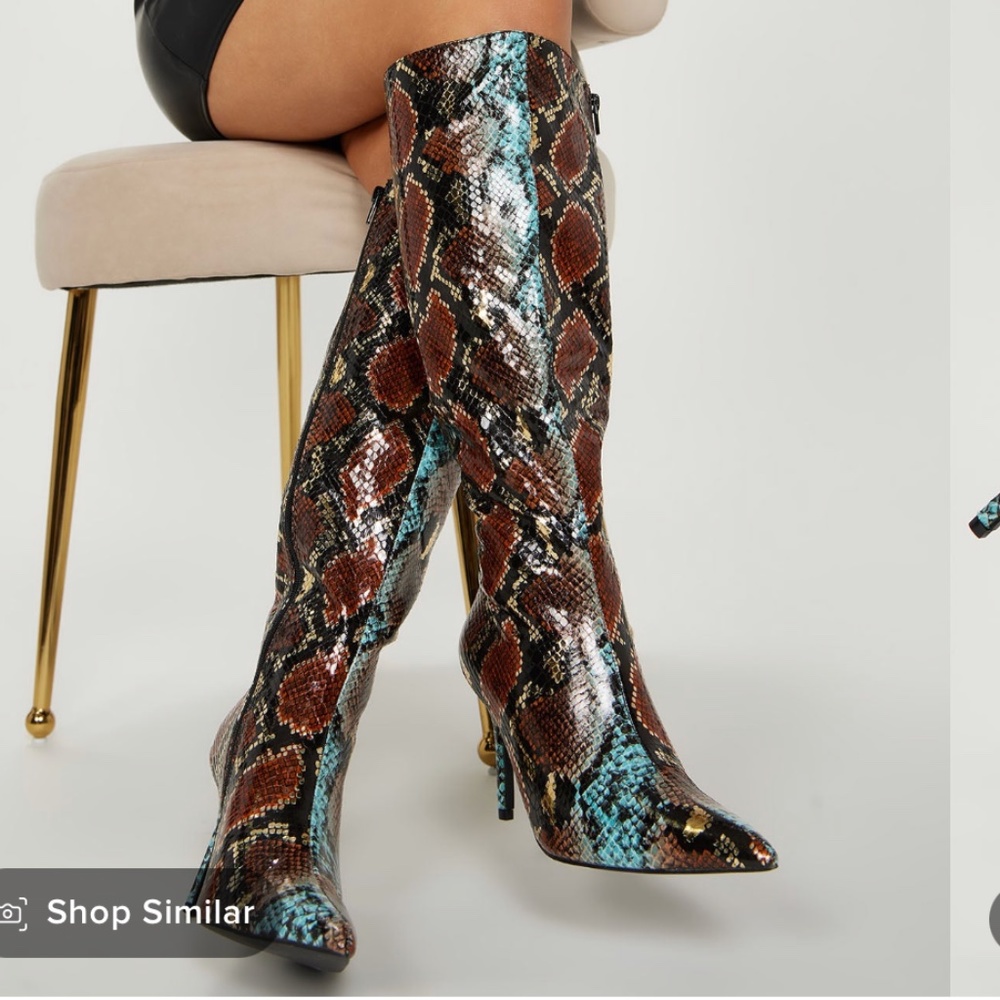 Fashion nova knee high boot